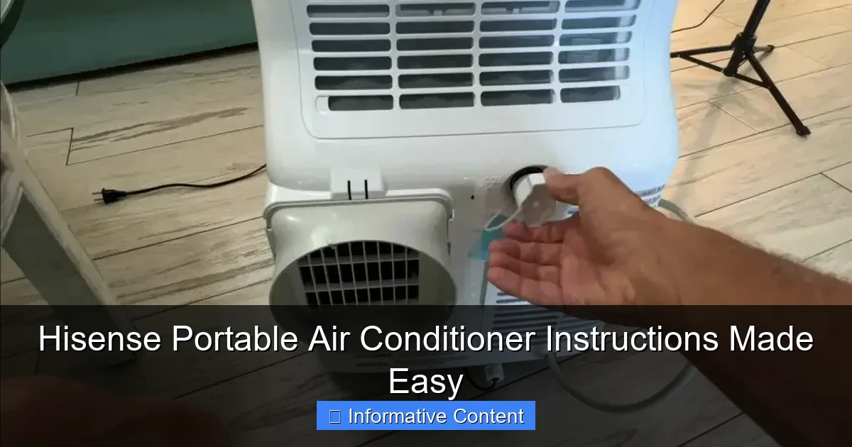 Hisense Portable Air Conditioner Instructions Made Easy