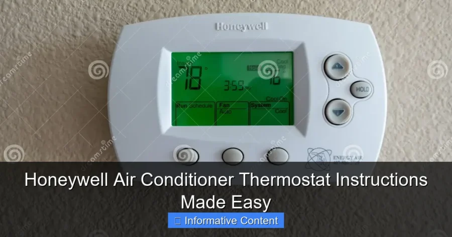 Honeywell Air Conditioner Thermostat Instructions Made Easy