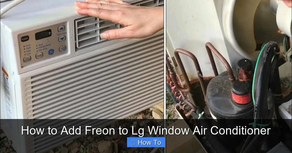 How to Add Freon to Lg Window Air Conditioner