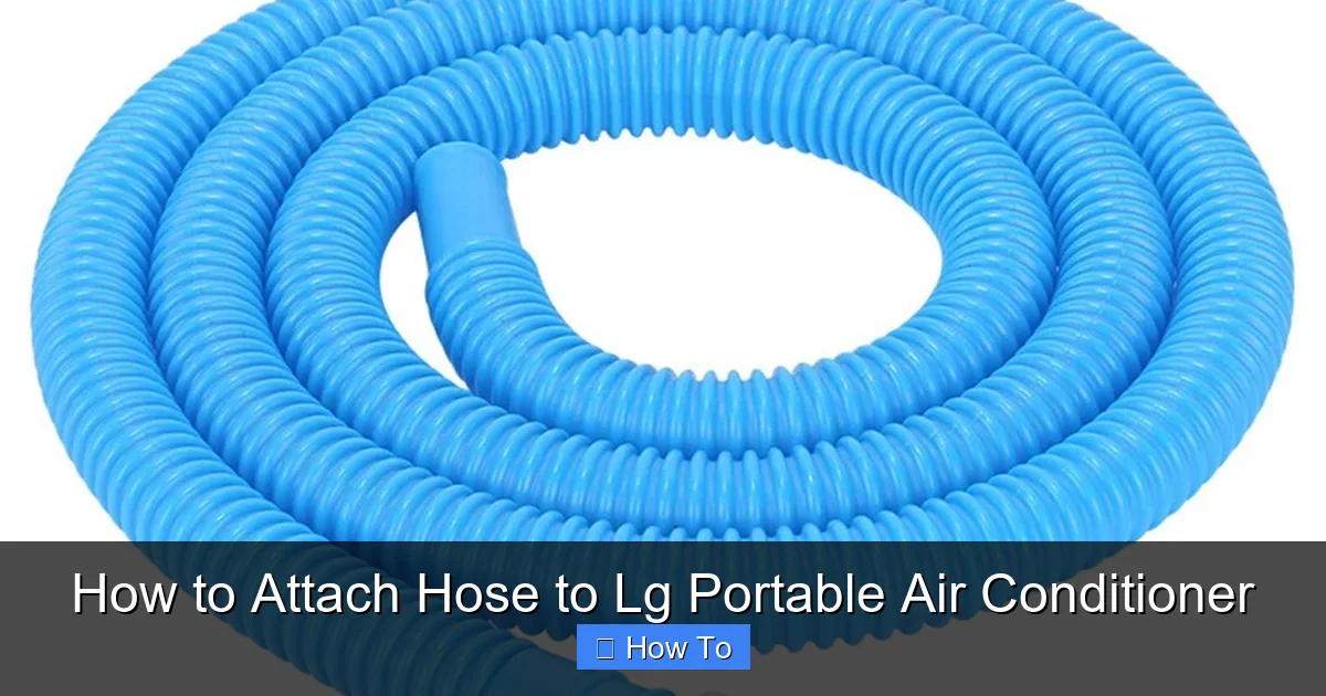 How to Attach Hose to Lg Portable Air Conditioner