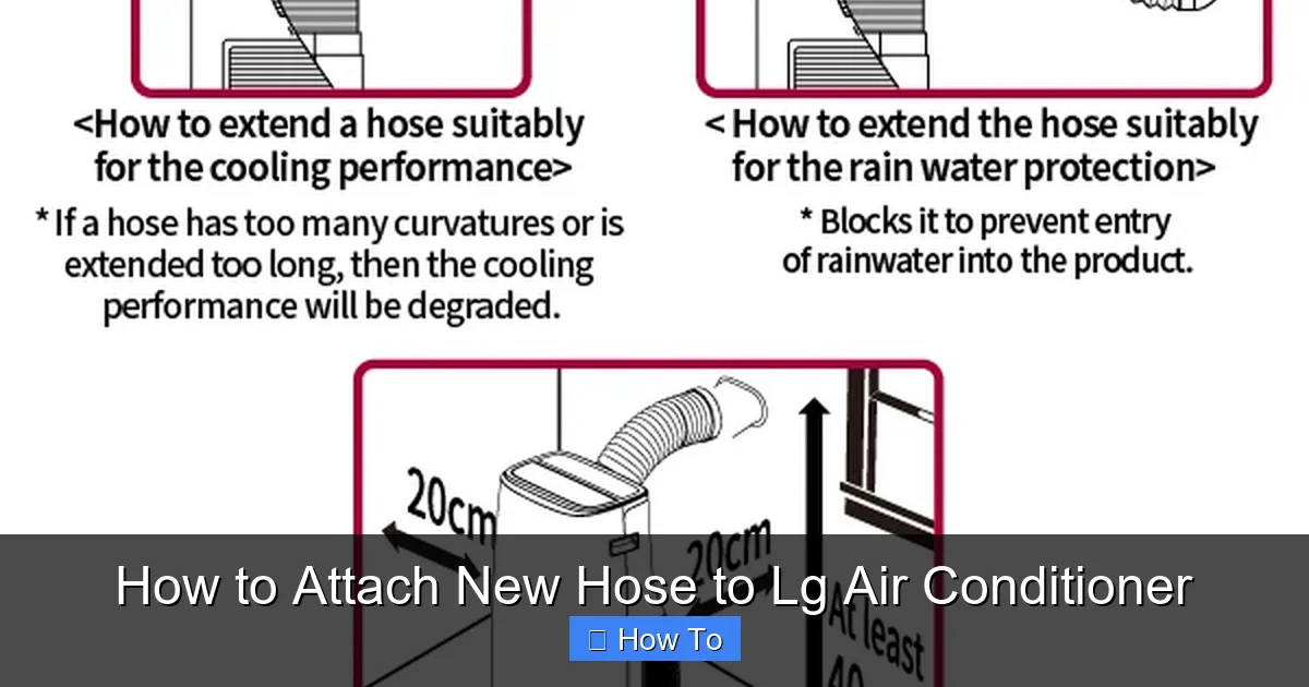 How to Attach New Hose to Lg Air Conditioner