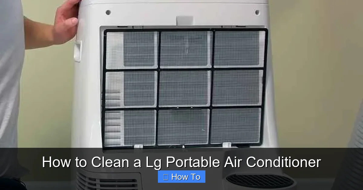 How to Clean a Lg Portable Air Conditioner
