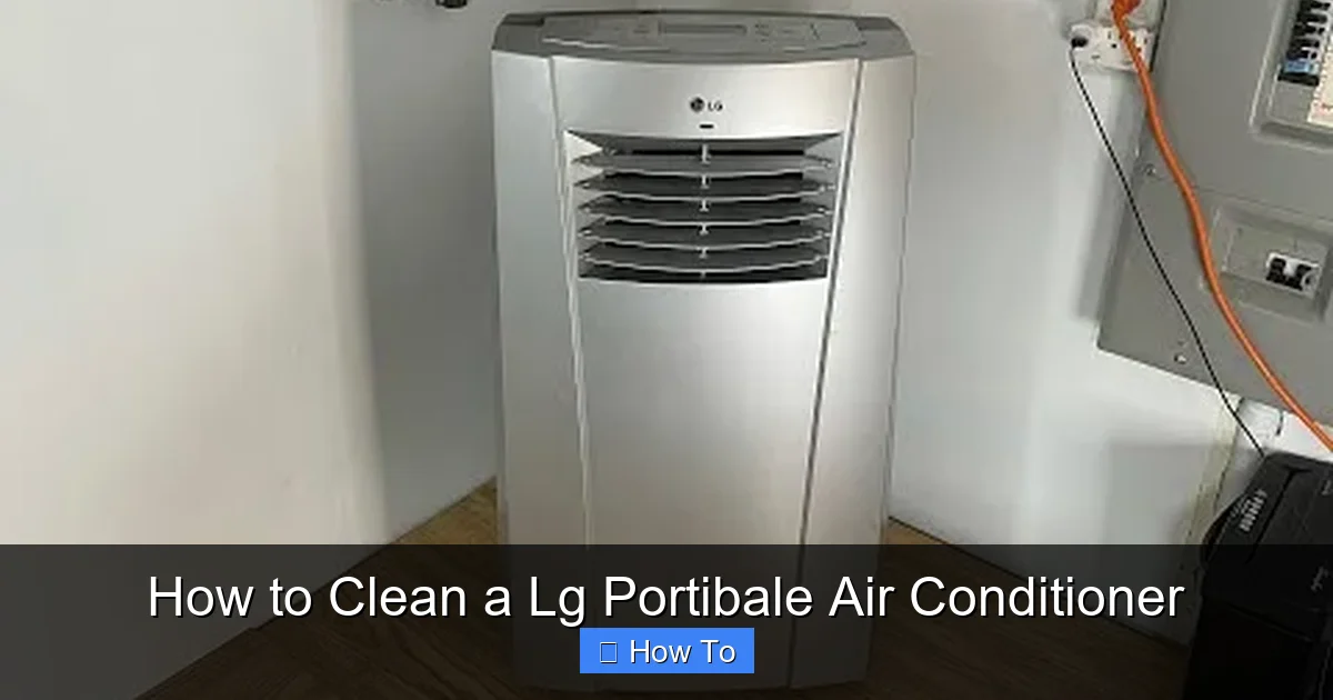 How to Clean a Lg Portibale Air Conditioner