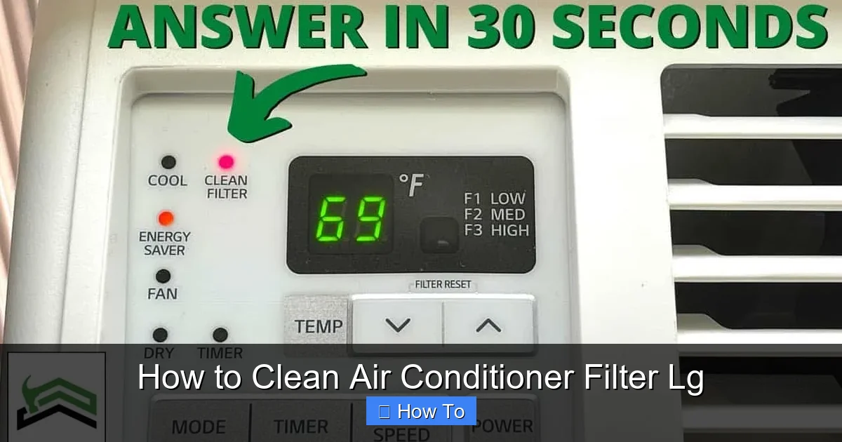 How to Clean Air Conditioner Filter Lg
