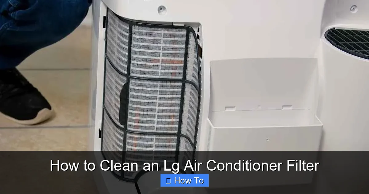 How to Clean an Lg Air Conditioner Filter
