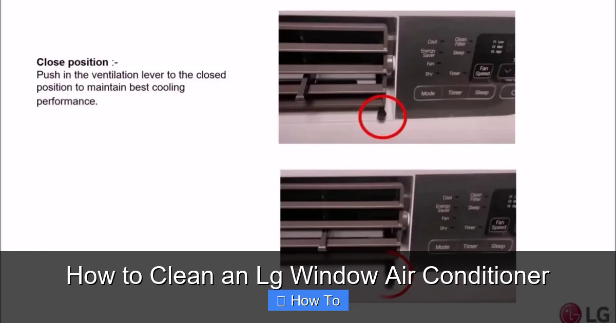 How to Clean an Lg Window Air Conditioner