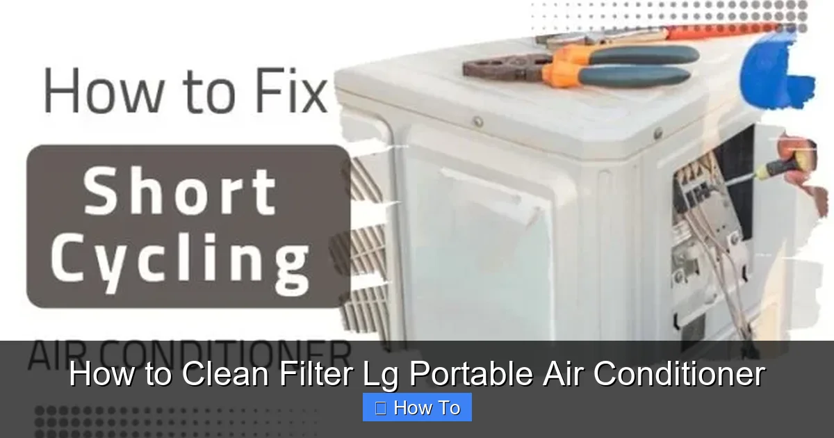 How to Clean Filter Lg Portable Air Conditioner