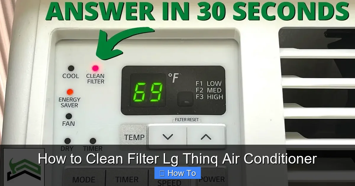 How to Clean Filter Lg Thinq Air Conditioner