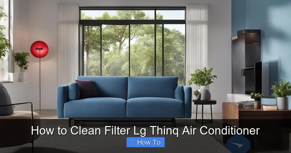 How to Clean Filter Lg Thinq Air Conditioner