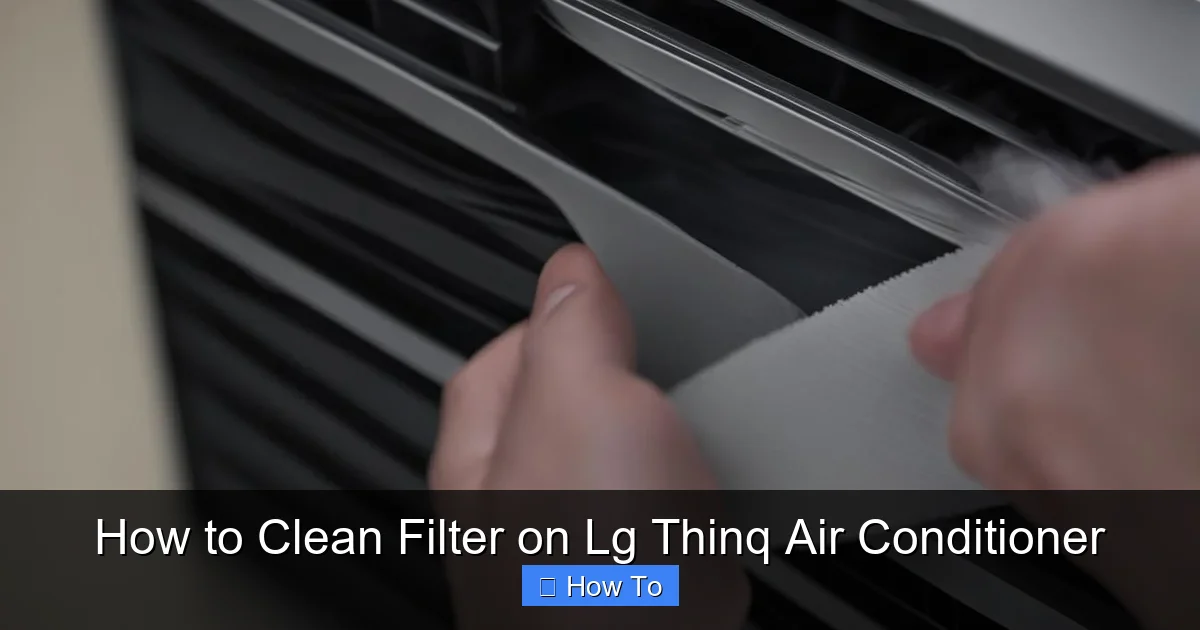 How to Clean Filter on Lg Thinq Air Conditioner