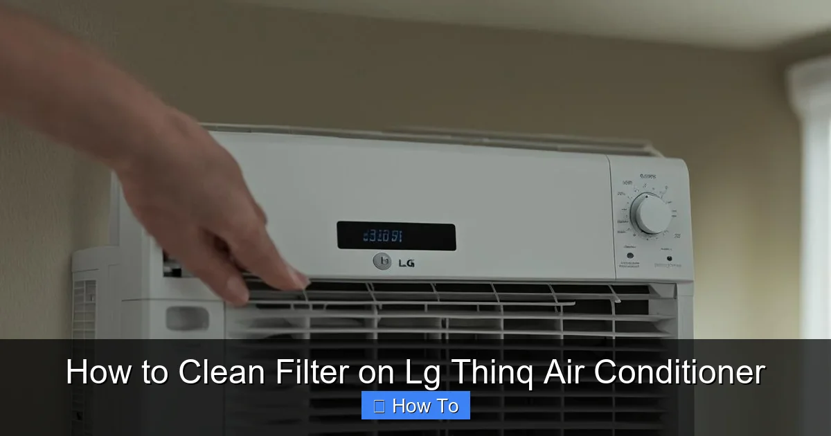 How to Clean Filter on Lg Thinq Air Conditioner