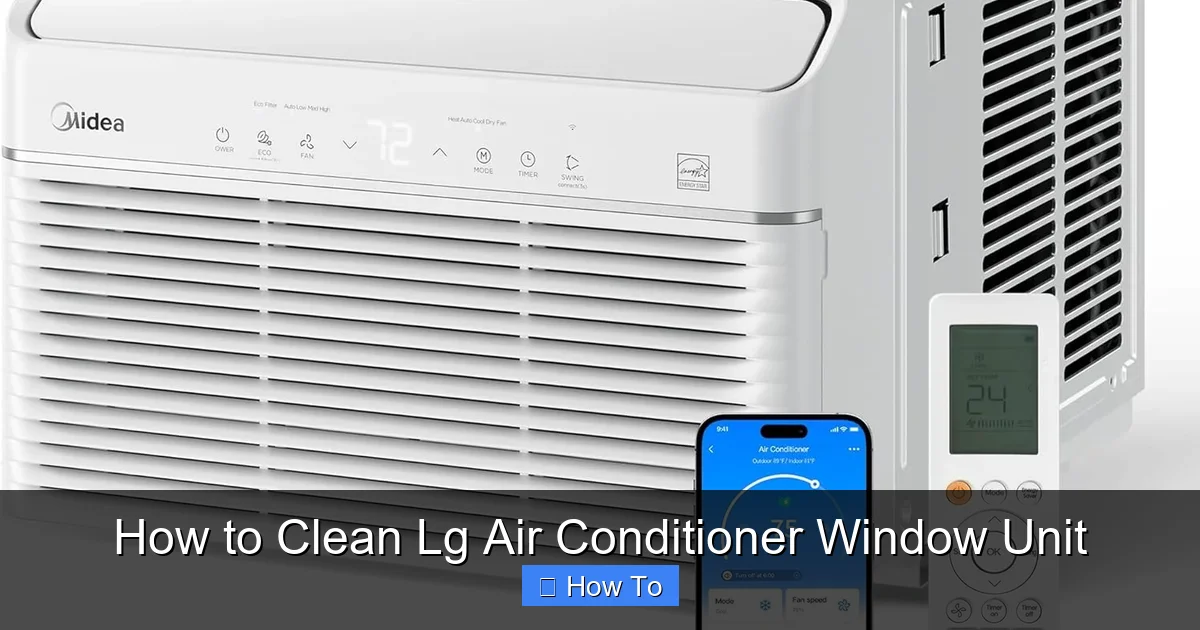 How to Clean Lg Air Conditioner Window Unit