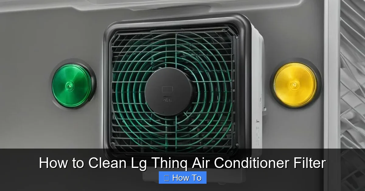 How to Clean Lg Thinq Air Conditioner Filter