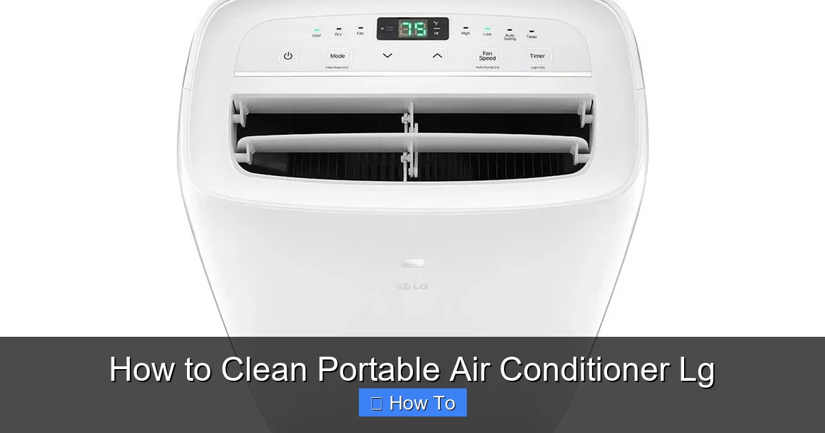 How to Clean Portable Air Conditioner Lg