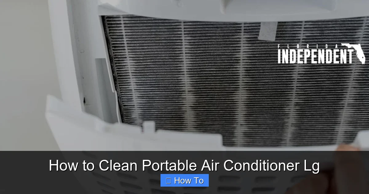 How to Clean Portable Air Conditioner Lg