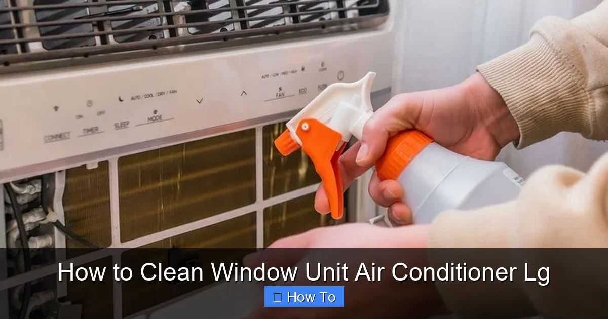 How to Clean Window Unit Air Conditioner Lg