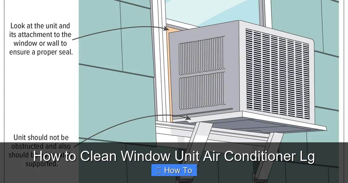 How to Clean Window Unit Air Conditioner Lg