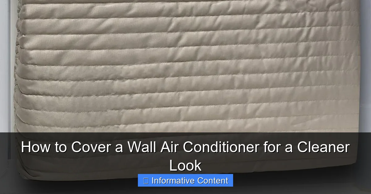 How to Cover a Wall Air Conditioner for a Cleaner Look