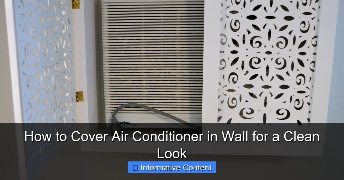 How to Cover Air Conditioner in Wall for a Clean Look