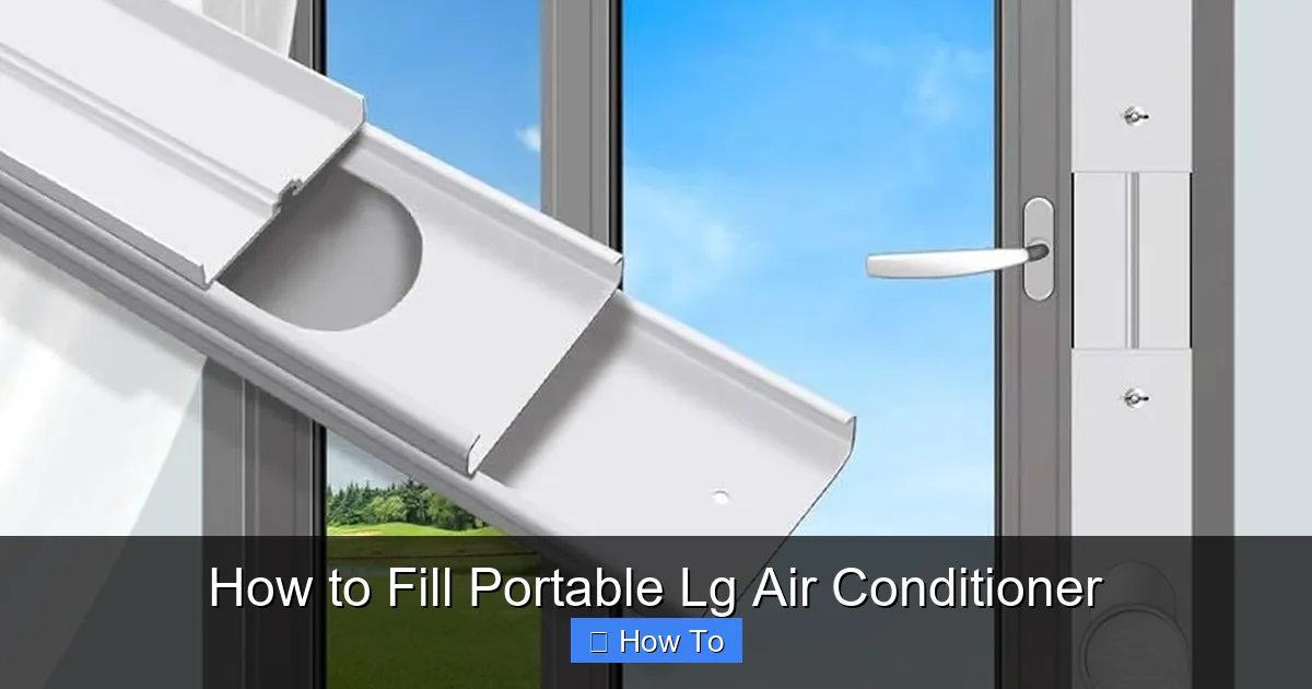 How to Fill Portable Lg Air Conditioner