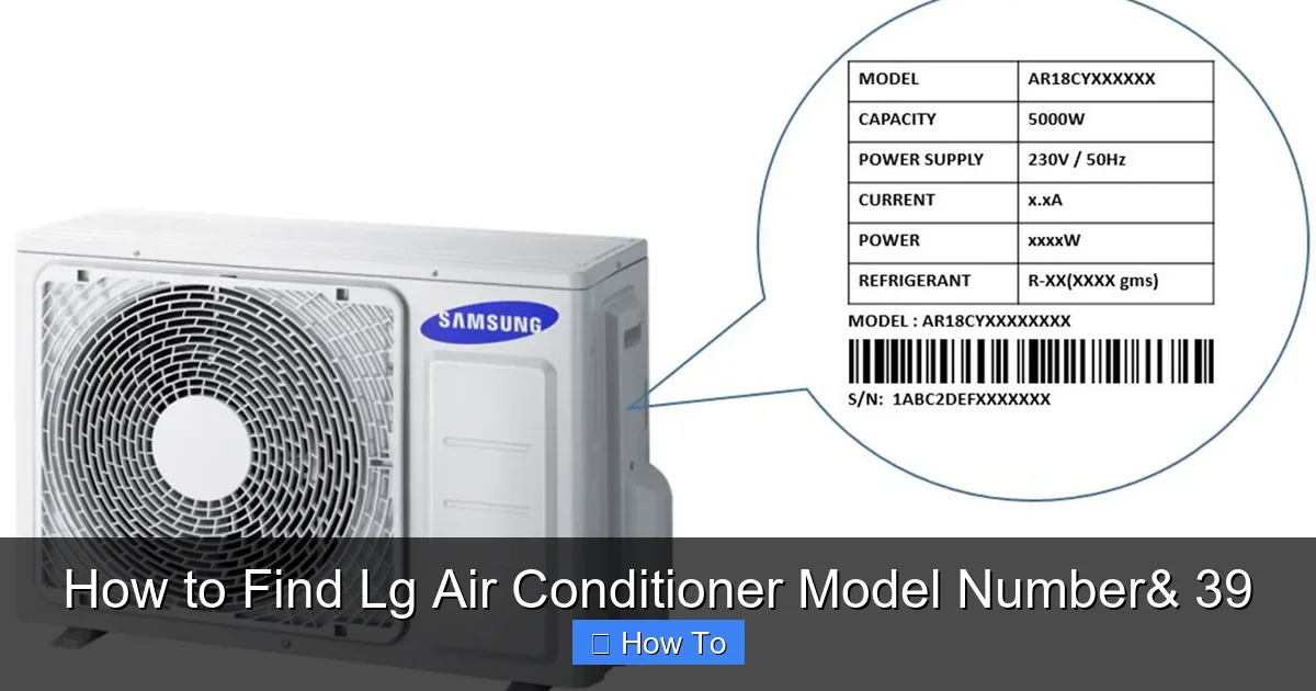 How to Find Lg Air Conditioner Model Number& 39
