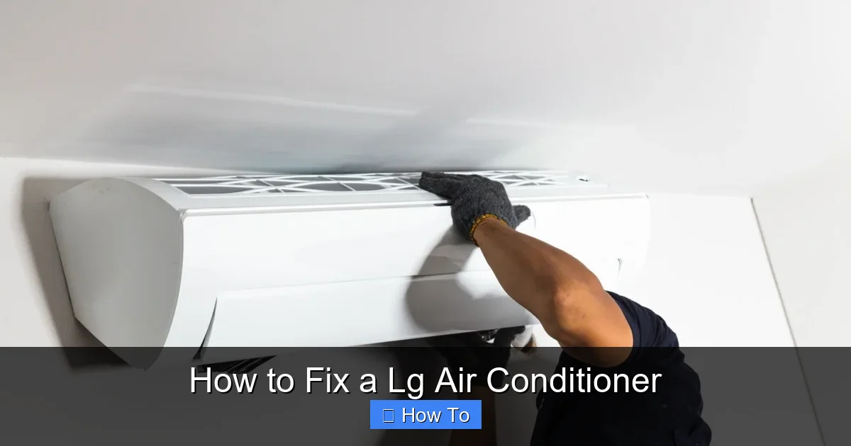 How to Fix a Lg Air Conditioner