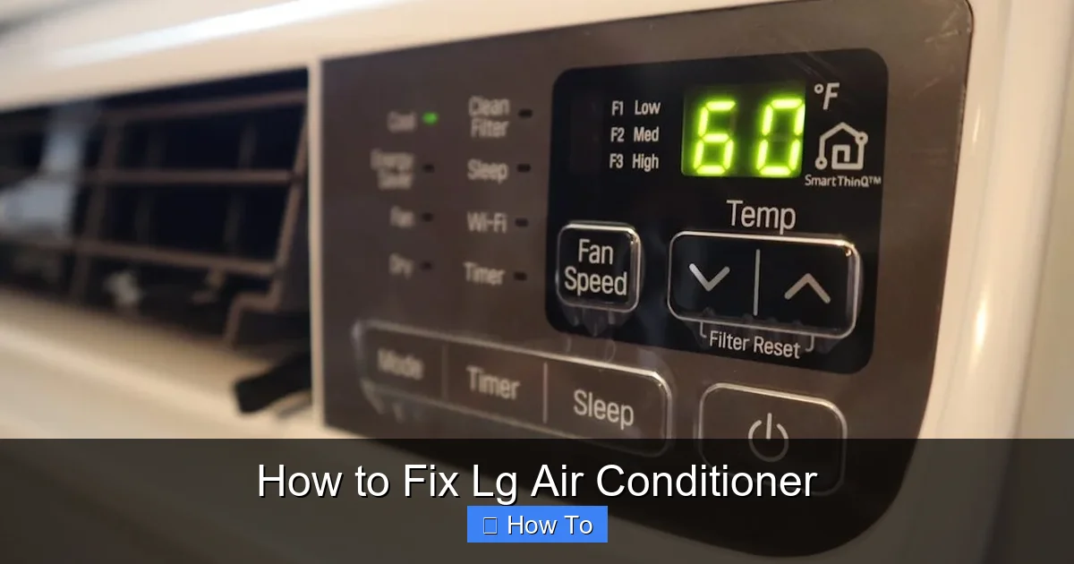 How to Fix Lg Air Conditioner