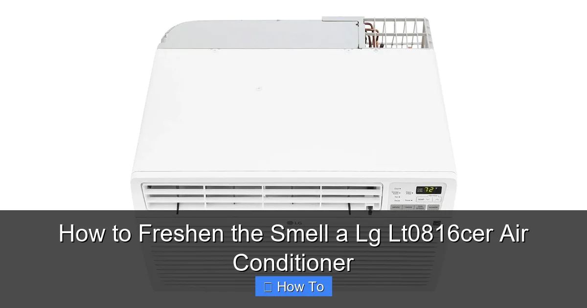 How to Freshen the Smell a Lg Lt0816cer Air Conditioner