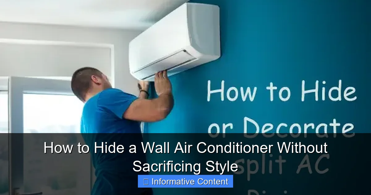 How to Hide a Wall Air Conditioner Without Sacrificing Style