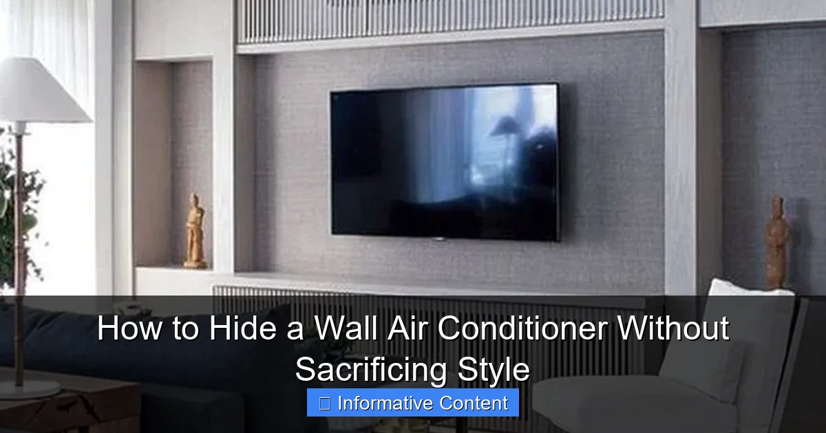 How to Hide a Wall Air Conditioner Without Sacrificing Style
