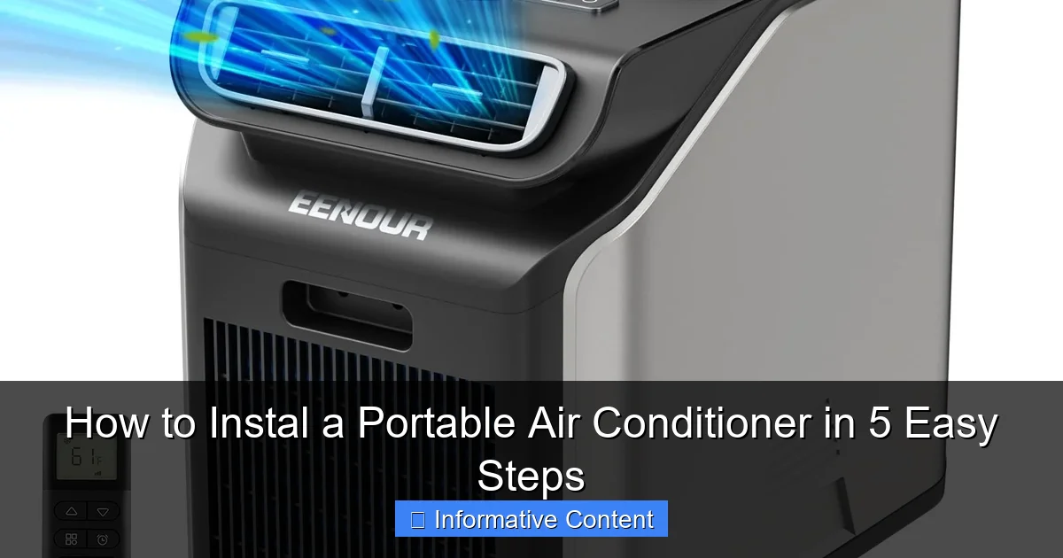 How to Instal a Portable Air Conditioner in 5 Easy Steps