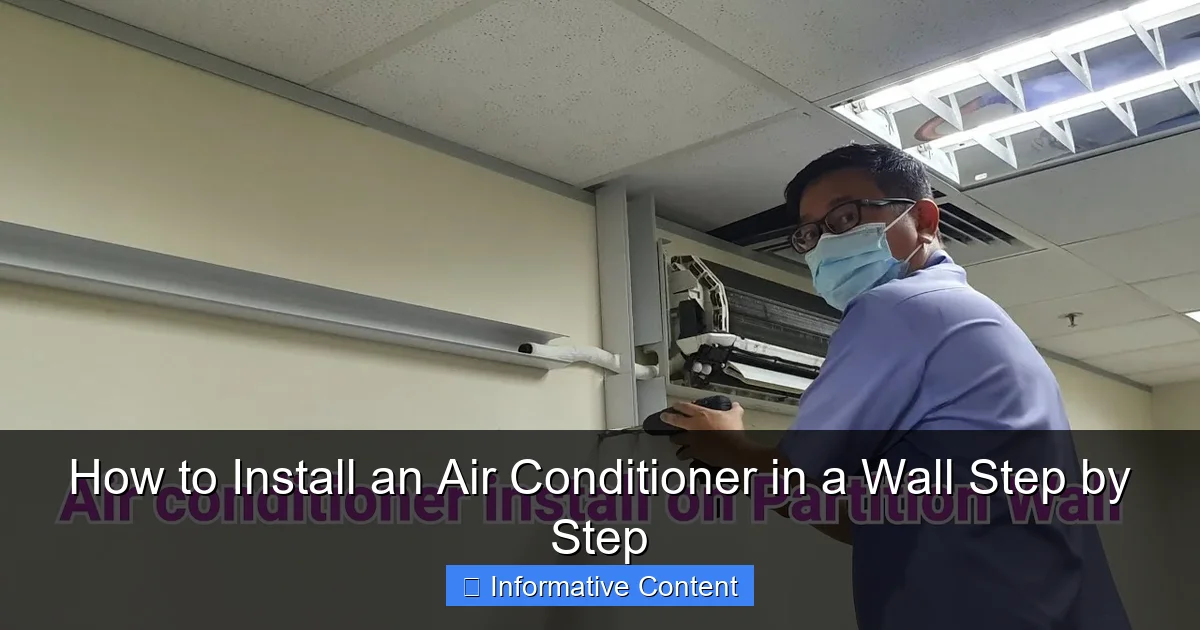 How to Install an Air Conditioner in a Wall Step by Step