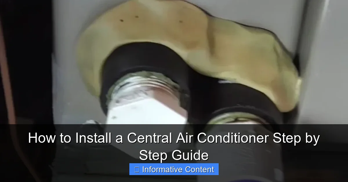 How to Install a Central Air Conditioner Step by Step Guide