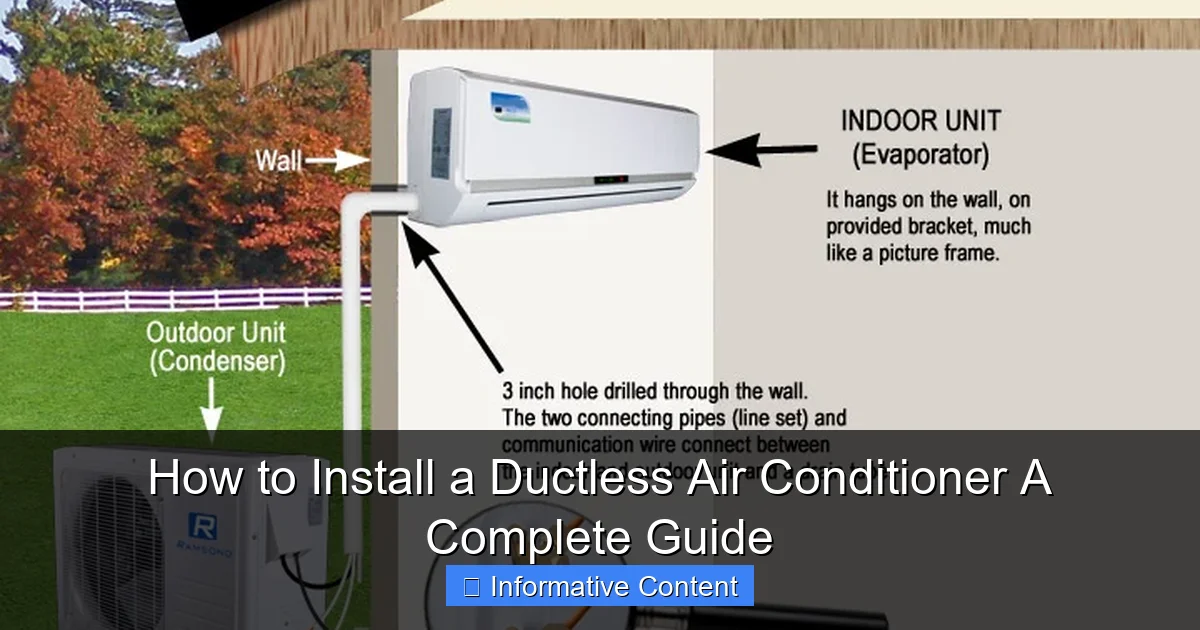 How to Install a Ductless Air Conditioner A Complete Guide