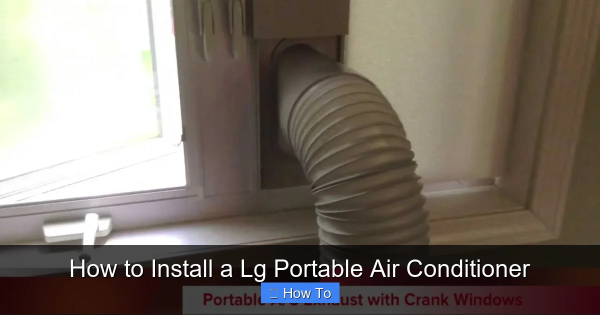 How to Install a Lg Portable Air Conditioner
