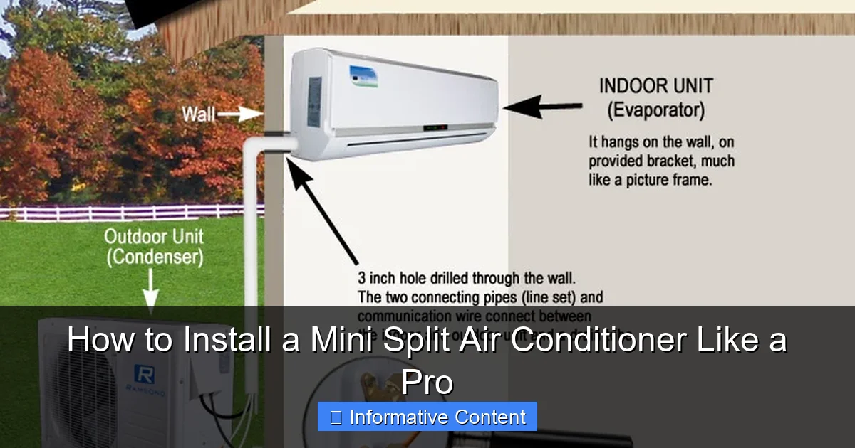 How to Install a Mini Split Air Conditioner Like a Pro