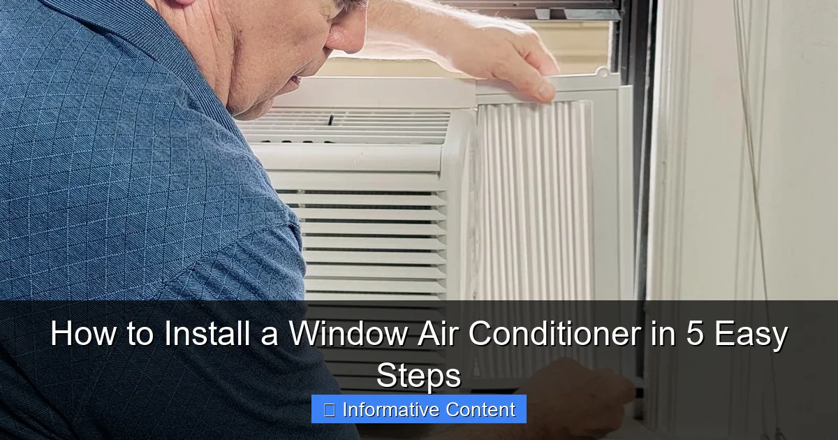 How to Install a Window Air Conditioner in 5 Easy Steps