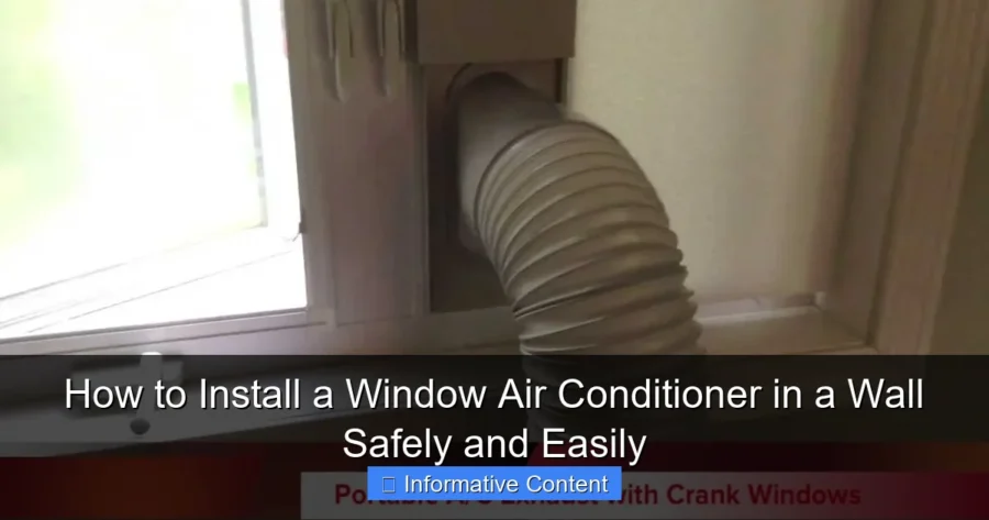 How to Install a Window Air Conditioner in a Wall Safely and Easily