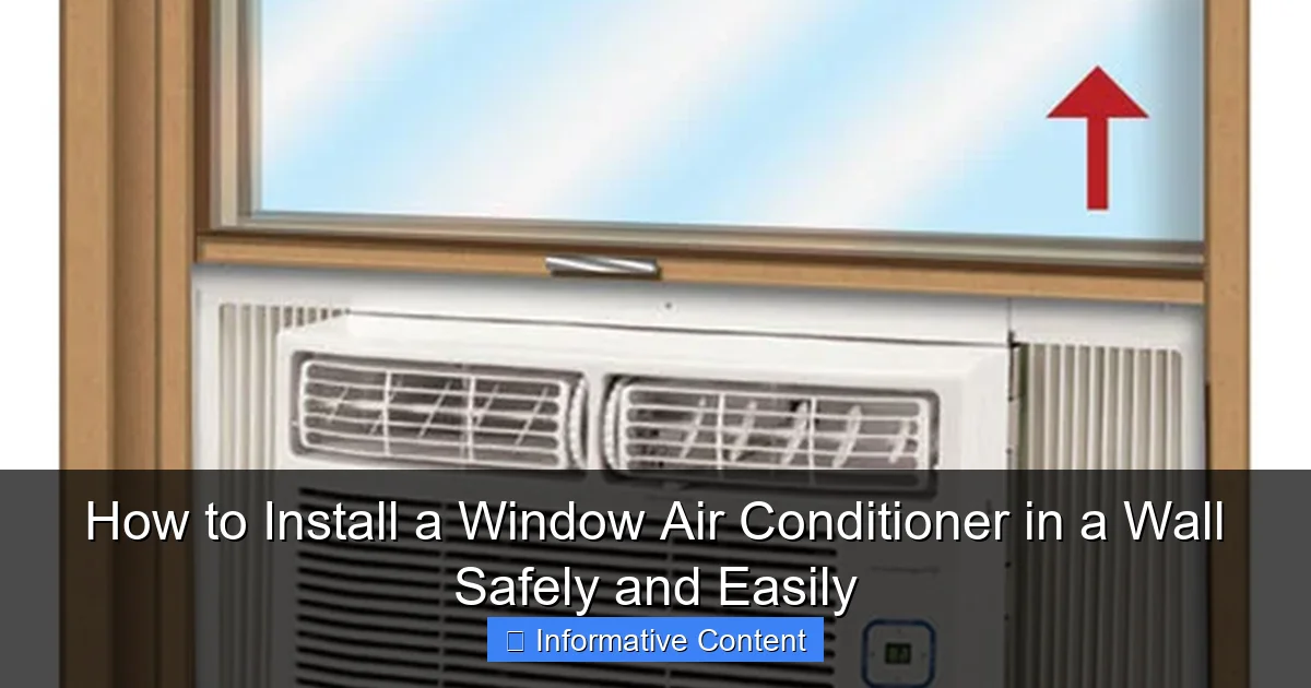 How to Install a Window Air Conditioner in a Wall Safely and Easily
