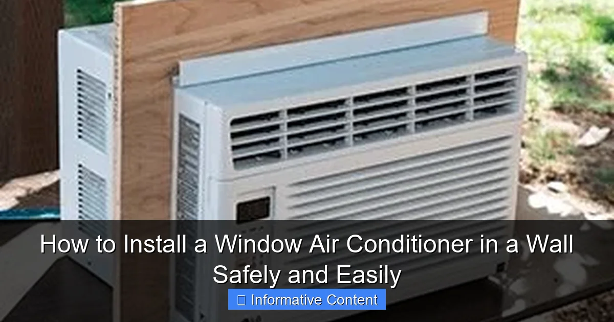 How to Install a Window Air Conditioner in a Wall Safely and Easily
