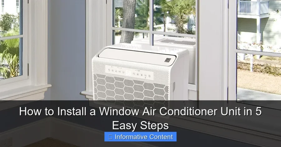 How to Install a Window Air Conditioner Unit in 5 Easy Steps