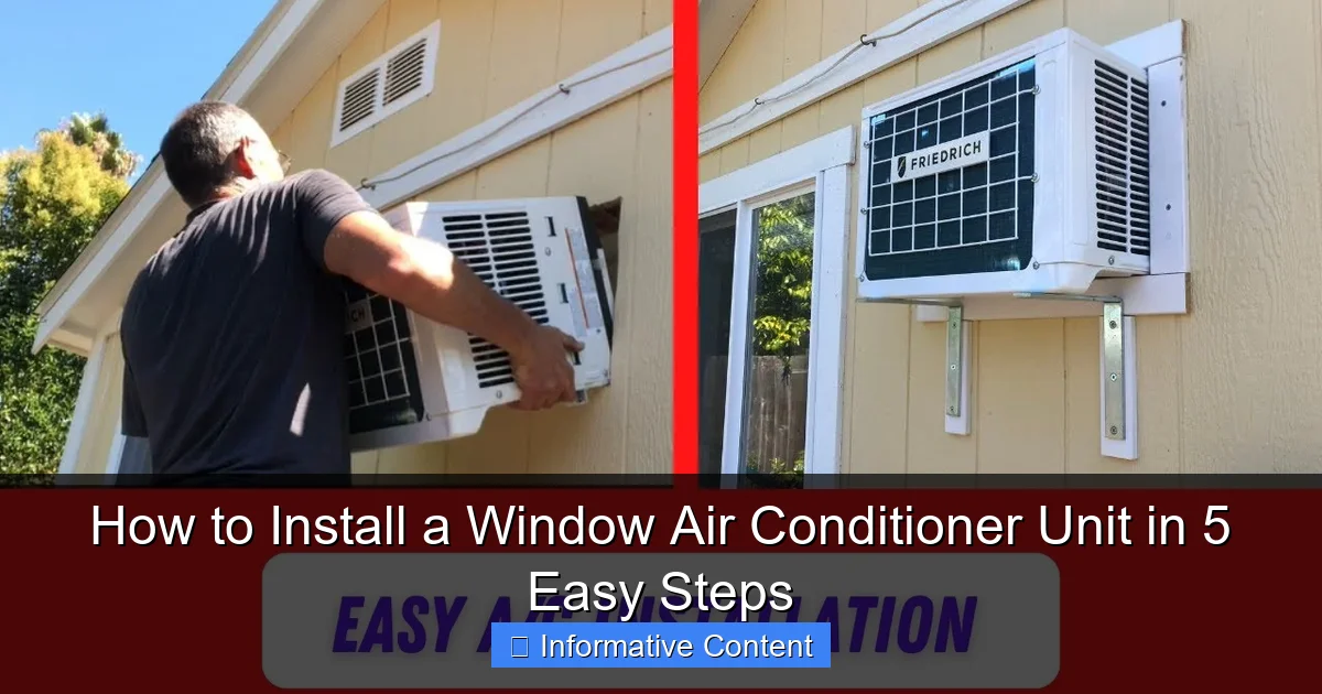 How to Install a Window Air Conditioner Unit in 5 Easy Steps