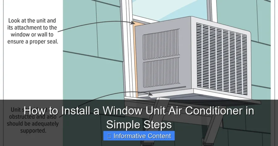 How to Install a Window Unit Air Conditioner in Simple Steps