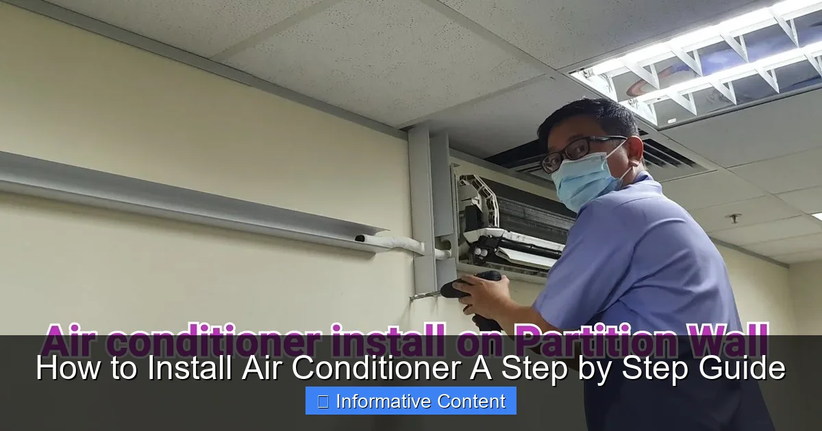 How to Install Air Conditioner A Step by Step Guide