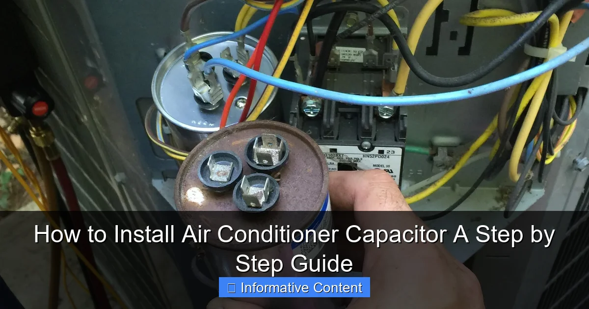 How to Install Air Conditioner Capacitor A Step by Step Guide