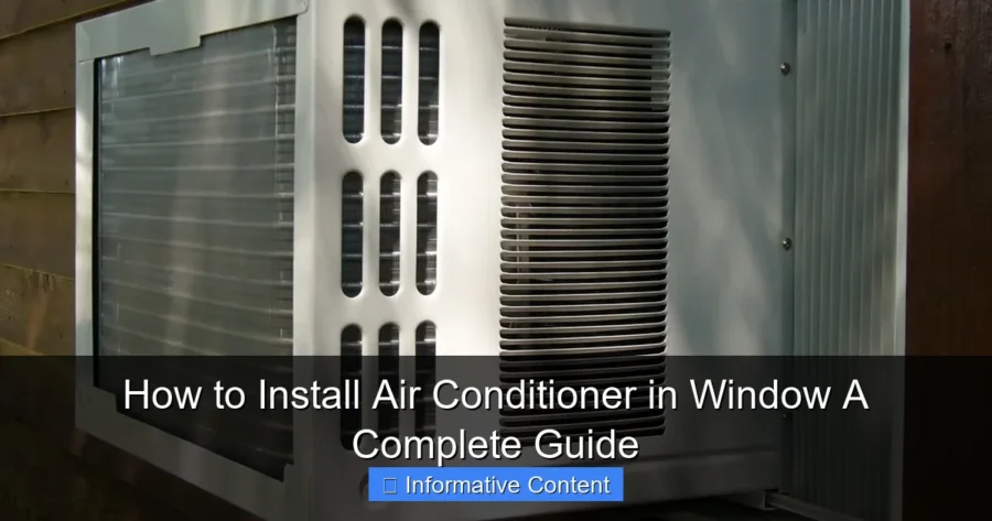 How to Install Air Conditioner in Window A Complete Guide