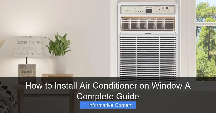 How to Install Air Conditioner on Window A Complete Guide