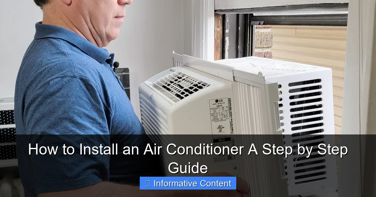 How to Install an Air Conditioner A Step by Step Guide
