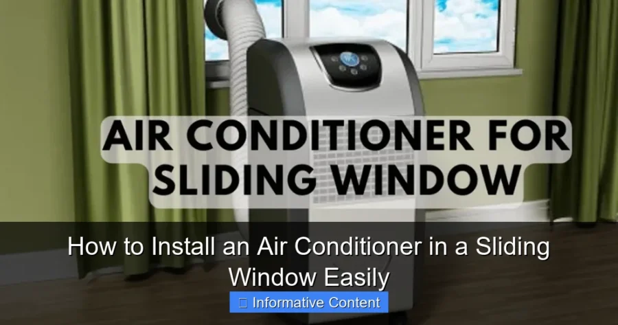 How to Install an Air Conditioner in a Sliding Window Easily