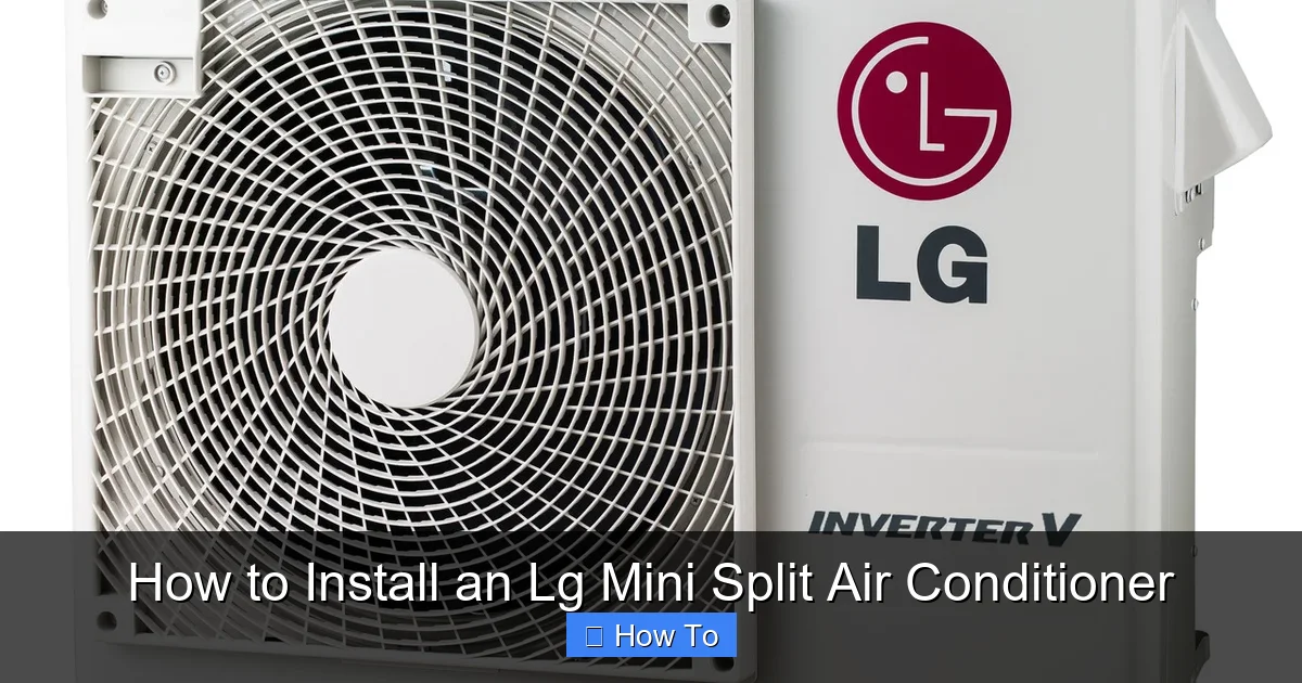 How to Install an Lg Mini Split Air Conditioner